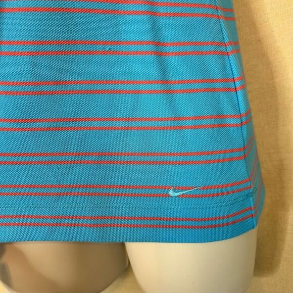 Nike Golf Women's | Dri Fit Polo | Blue Striped | Size S - Picture 3 of 7